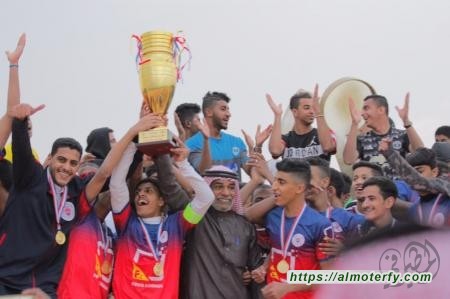 الكساء بطلا لدورة المرحوم عيسى الملفي بنادي التاج بالمطيرفي