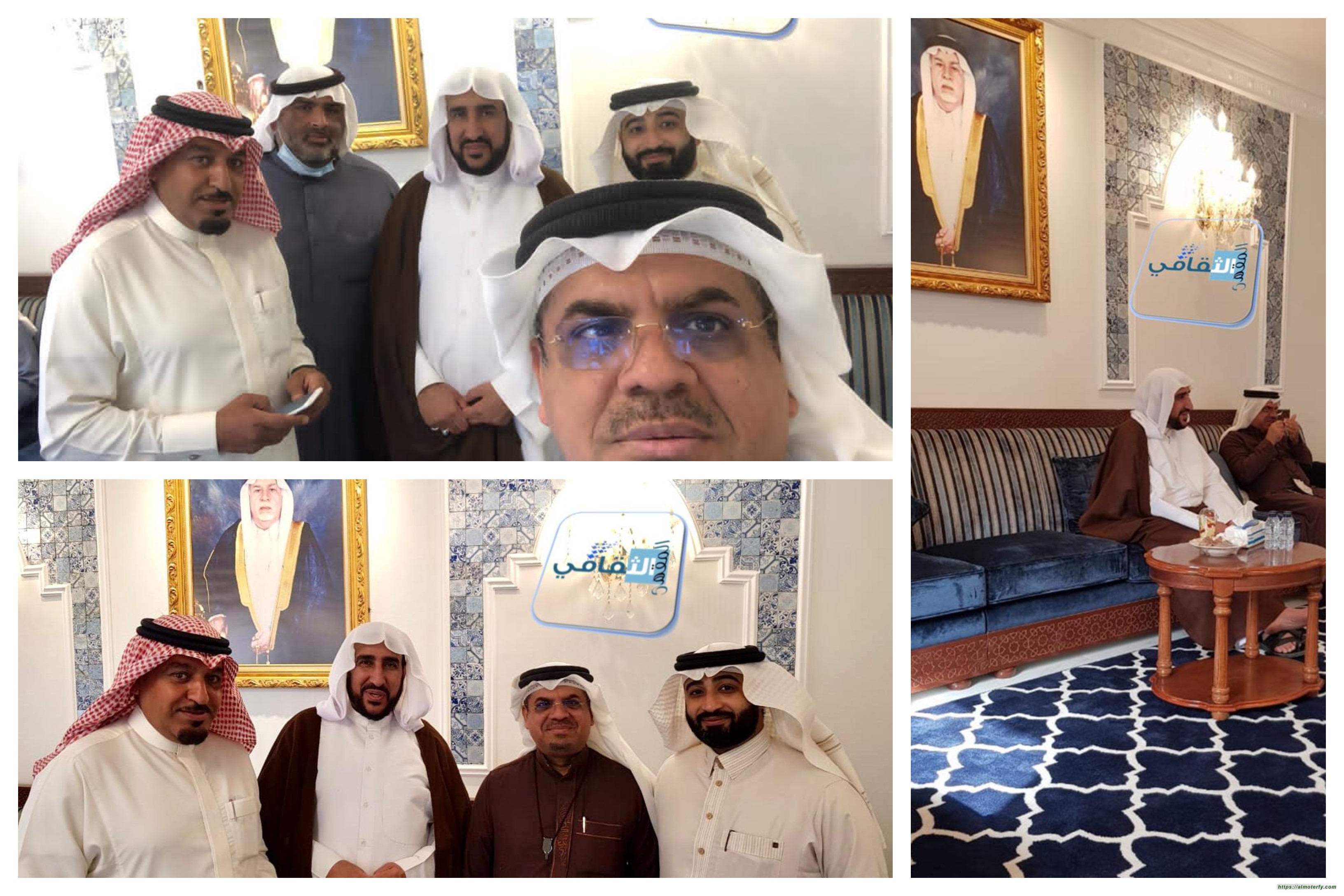 سماحة السيد "أبو عدنان " وعددا من أعضاء المقهى الثقافي في ضيافة الاستاذ علي العباد