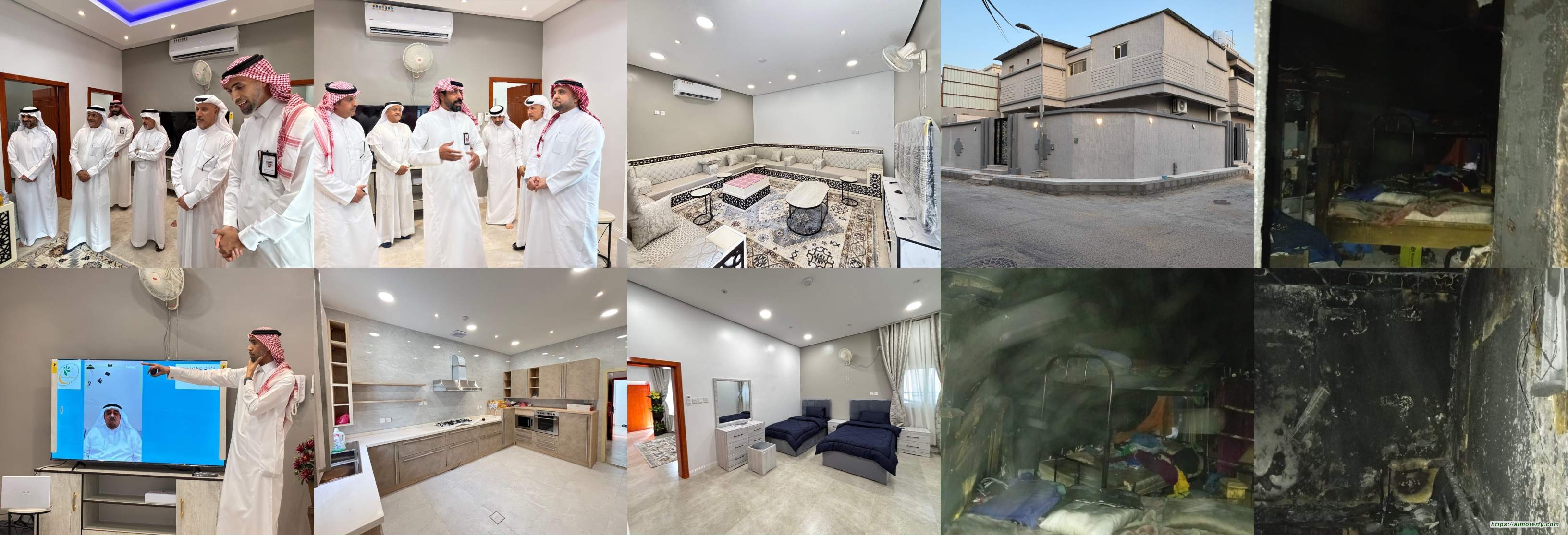 بعد استكمال صيانته بر الفيصلية يسلم العائلة المنكوبة بيتها المحترق .