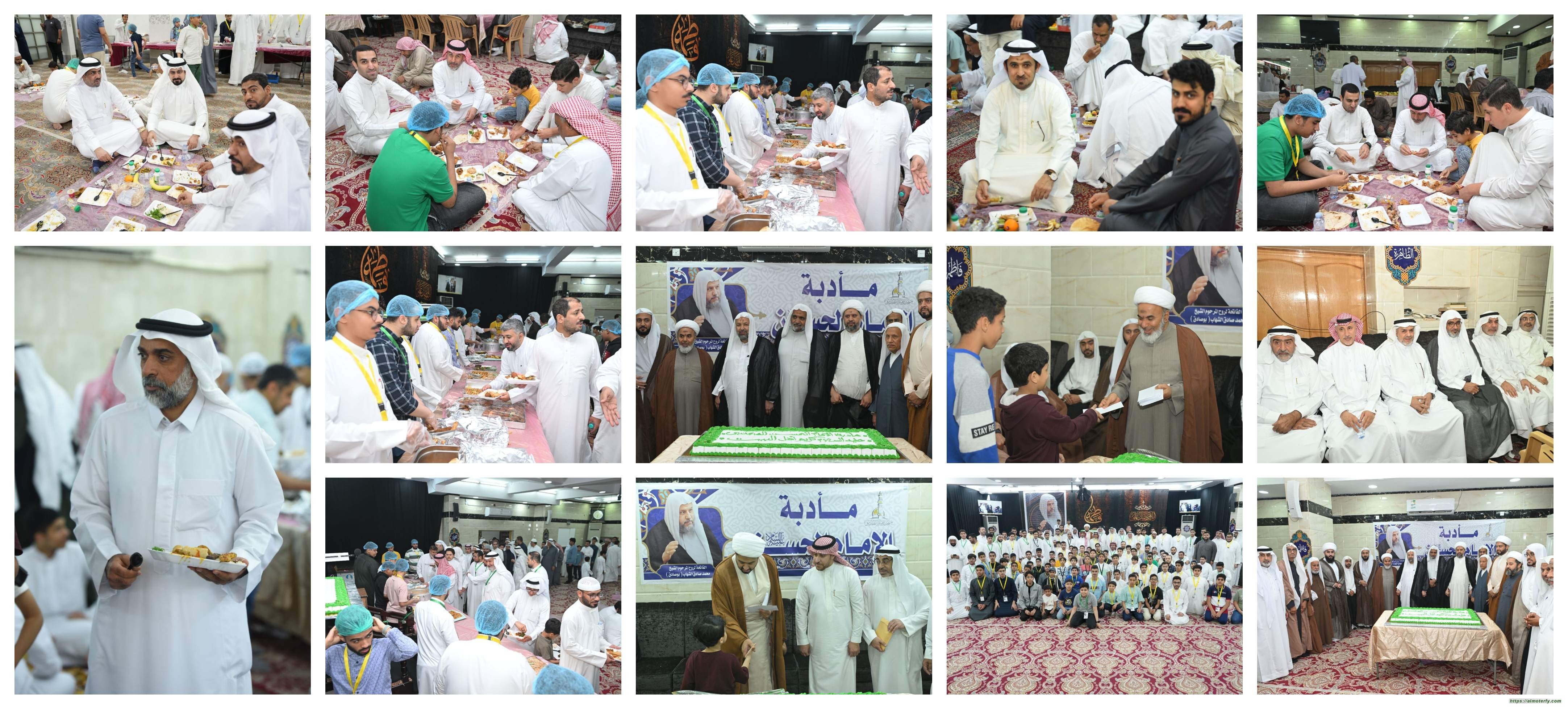 أعضاء وأيتام مركز بر حي الملك فهد في ضيافة جامع الإمام الصادق