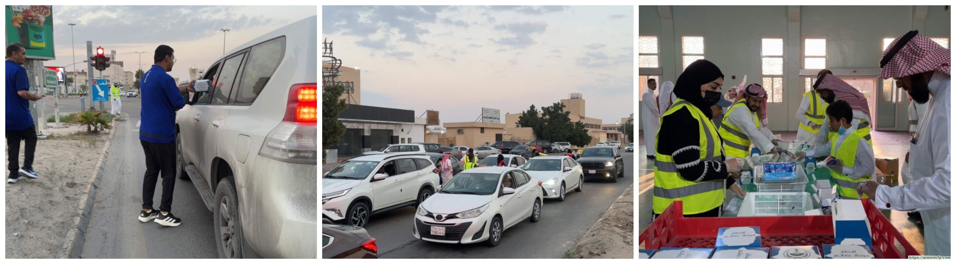 أكشاك مؤقتة لوجبات إفطار الصائمين