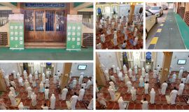 مشاهد الفرحة من اليوم الأول بعد فتح جامع الامام الحسين ومسجد الامام علي بالمبرز .