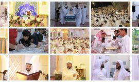 جامع الإمام الحسين بالمبرز يقيم مائدة الامام الحسن "ع" ويحتفل بذكرى مولده الشريف وسط تنظيم رائع وهدوء تام