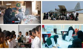 مركز الملك سلمان للإغاثة يختتم برنامجه النوعي التطوعي في المكلا