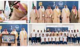 سمو محافظ الأحساء يكرّم نادي الجيل بمناسبة صعوده إلى دوري يلو للدرجة الأولى