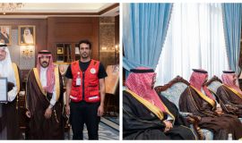 سمو محافظ الأحساء يستقبل المدير العام لفرع الهلال الأحمر بالمنطقة الشرقية ويتسلّم شهادة الامتثال الإسعافي