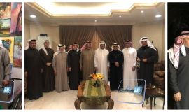 وفد من اعضاء المقهى الثقافي يزورون  المهندس عماد مهدي الغدير والدكتور قاسم العلوان