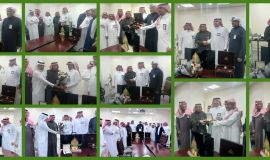 تكريم العبدرب الرضاء  نظير جهوده 3 سنوات مشرفاً لخدمات المرضى للقطاع الشرقي التابع لتجمع الأحساء الصحي