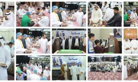 أعضاء وأيتام مركز بر حي الملك فهد في ضيافة جامع الإمام الصادق