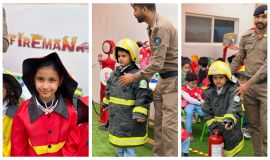 خطة إخلاء في مركز حمد بحضور رجال الدفاع المدني