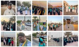 1240 متطوع ومتطوعة يمارسون ساعة مشي من أجل صحتك ينفذها همسات الثقافي